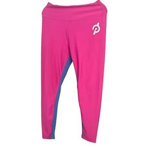 Peloton Show Up Rib High Waist Leggings Pink Blue Women’s 1X Athletic Workout